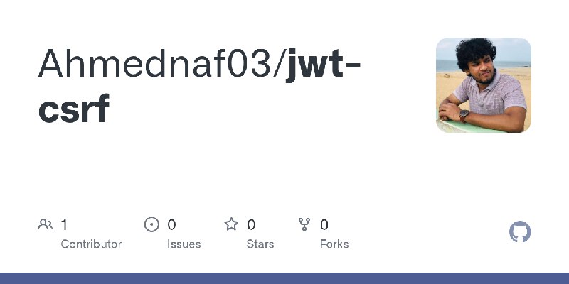 GitHub - Ahmednaf03/jwt-csrf