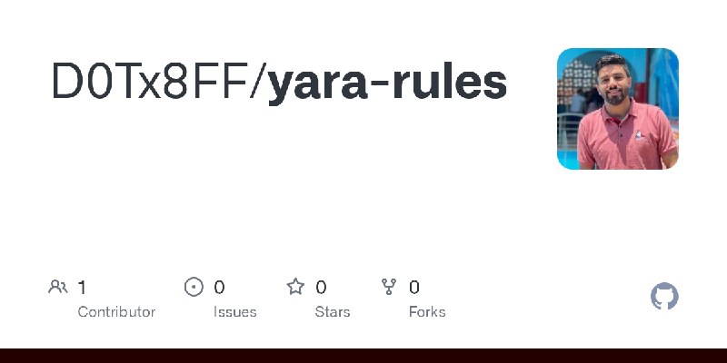 GitHub - D0Tx8FF/yara-rules