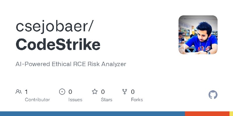 GitHub - csejobaer/CodeStrike: AI-Powered Ethical RCE Risk Analyzer