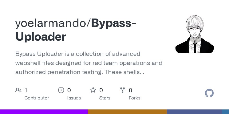 GitHub - yoelarmando/Bypass-Uploader: Bypass Uploader is a collection of advanced webshell files designed for red team operations…