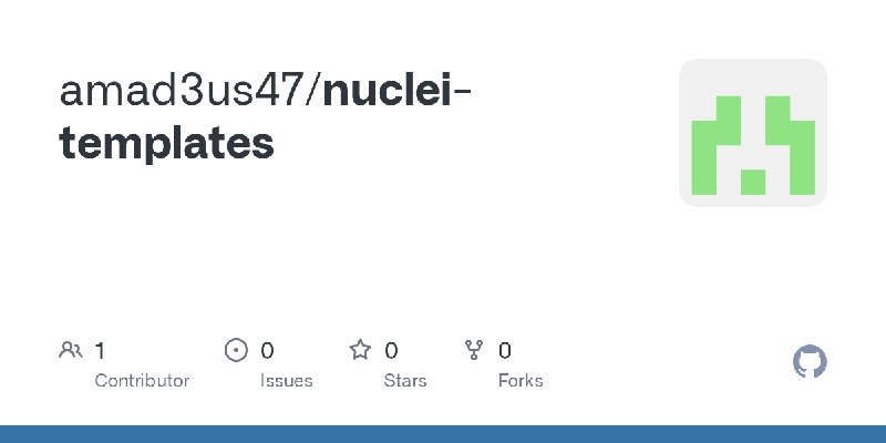 GitHub - amad3us47/nuclei-templates