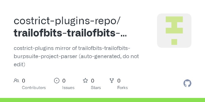 GitHub - costrict-plugins-repo/trailofbits-trailofbits-burpsuite-project-parser: costrict-plugins mirror of trailofbits-trailofbits…