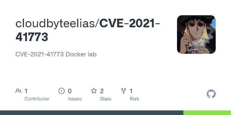 GitHub - cloudbyteelias/CVE-2021-41773: CVE-2021-41773 Docker lab