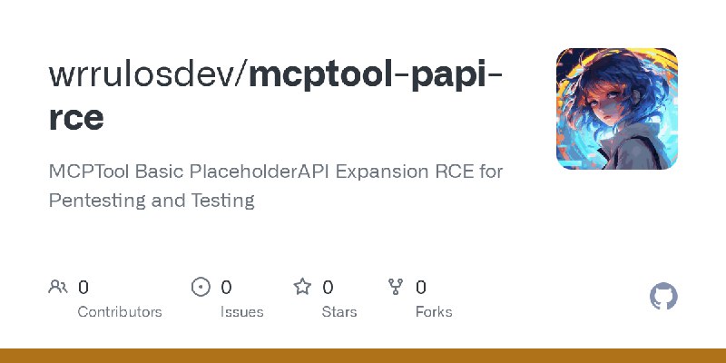 GitHub - wrrulosdev/mcptool-papi-rce: MCPTool Basic PlaceholderAPI Expansion RCE for Pentesting and Testing