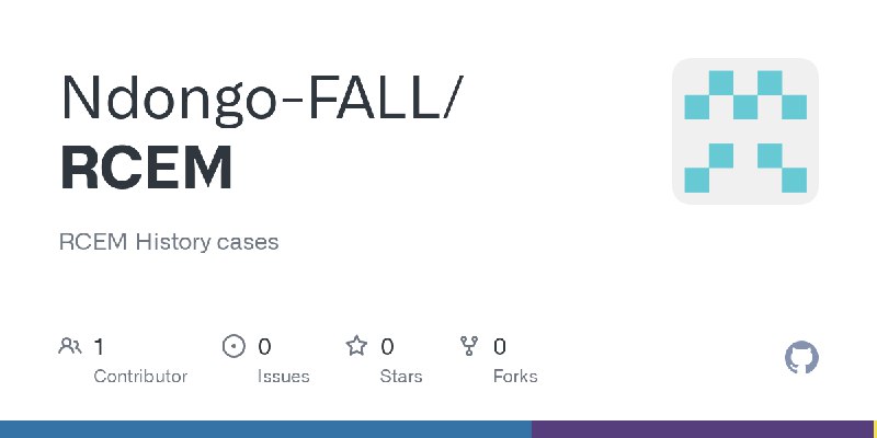 GitHub - Ndongo-FALL/RCEM: RCEM History cases
