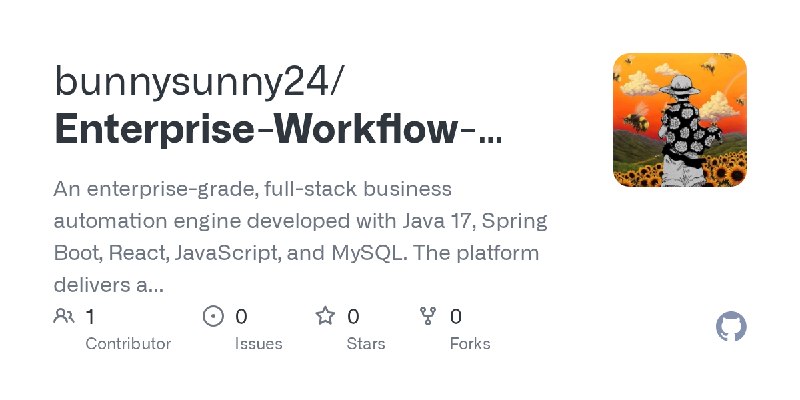 GitHub - bunnysunny24/Enterprise-Workflow-Management-Platform: An enterprise-grade, full-stack business automation engine developed…