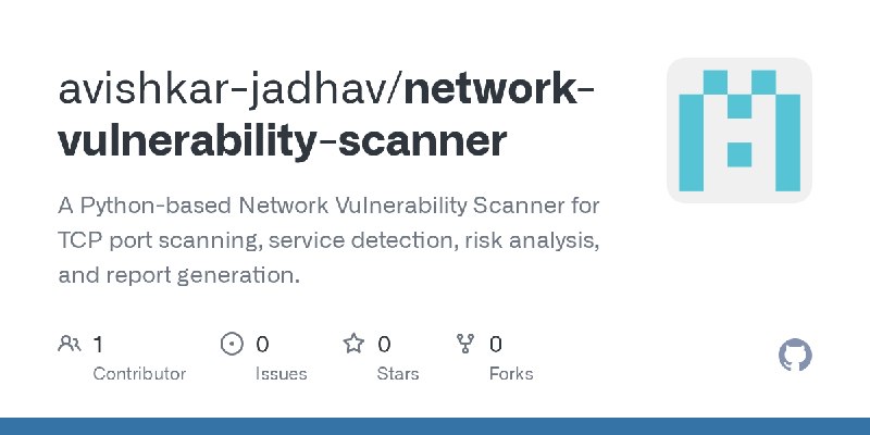 GitHub - avishkar-jadhav/network-vulnerability-scanner: A Python-based Network Vulnerability Scanner for TCP port scanning, service…