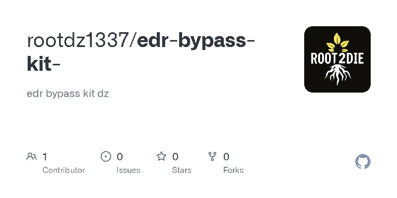GitHub - rootdz1337/edr-bypass-kit-: edr bypass kit dz