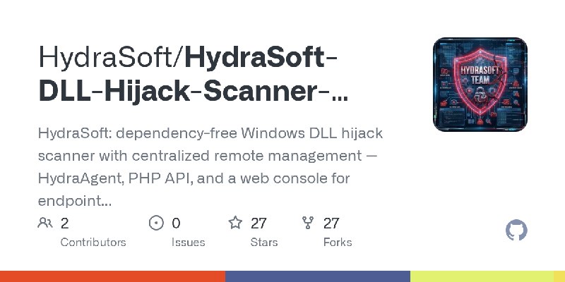 GitHub - HydraSoft/HydraSoft-DLL-Hijack-Scanner-ByPass-UAC: HydraSoft: dependency-free Windows DLL hijack scanner with centralized…