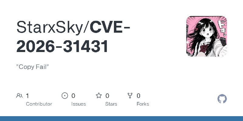 GitHub - StarxSky/CVE-2026-31431: 