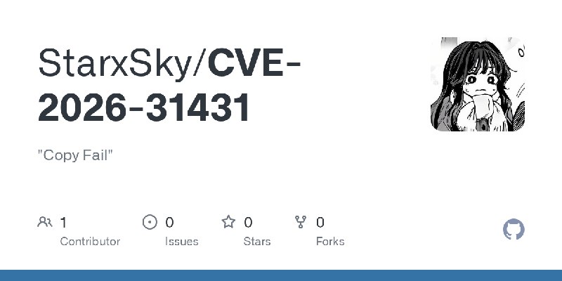 GitHub - StarxSky/CVE-2026-31431: 