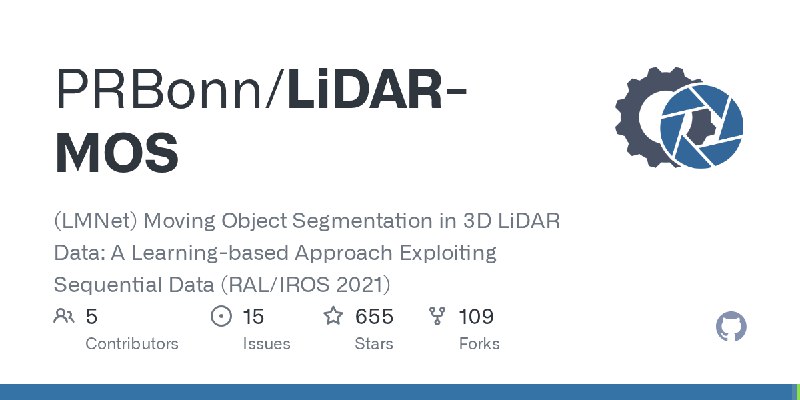 GitHub - PRBonn/LiDAR-MOS: (LMNet) Moving Object Segmentation in 3D LiDAR Data: A Learning-based Approach Exploiting Sequential…