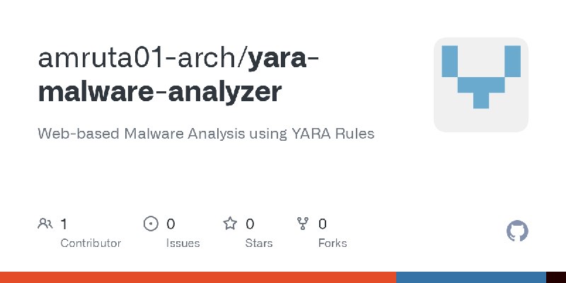 GitHub - amruta01-arch/yara-malware-analyzer: Web-based Malware Analysis using YARA Rules