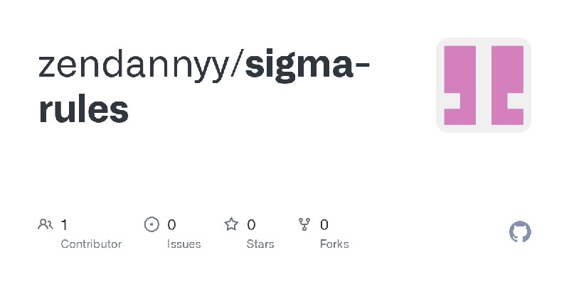 GitHub - zendannyy/sigma-rules