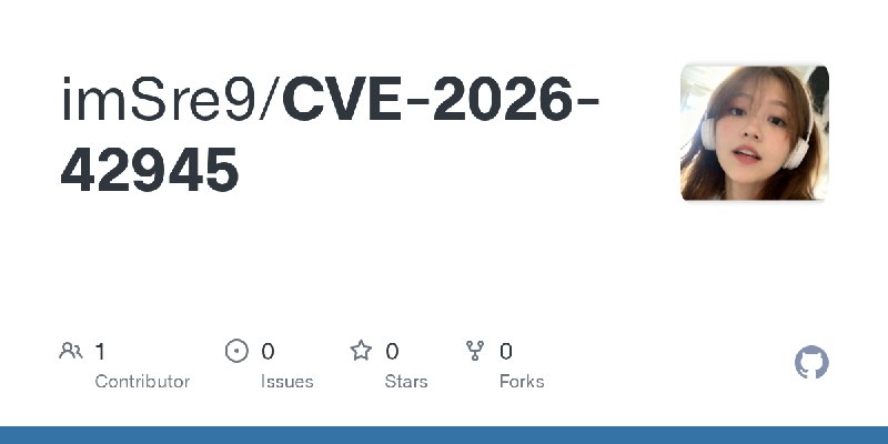 GitHub - imSre9/CVE-2026-42945