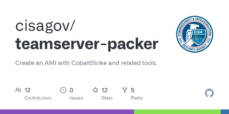GitHub - cisagov/teamserver-packer: Create an AMI with CobaltStrike and related tools.