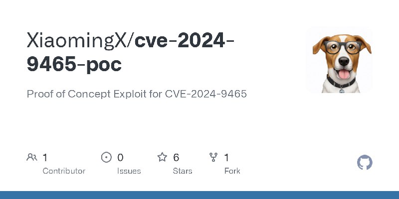 GitHub - XiaomingX/cve-2024-9465-poc: Proof of Concept Exploit for CVE-2024-9465