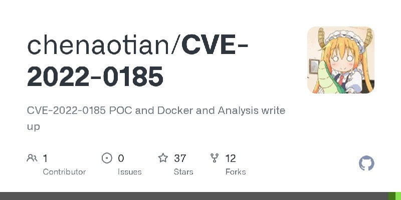 GitHub - chenaotian/CVE-2022-0185: CVE-2022-0185 POC and Docker and Analysis write up